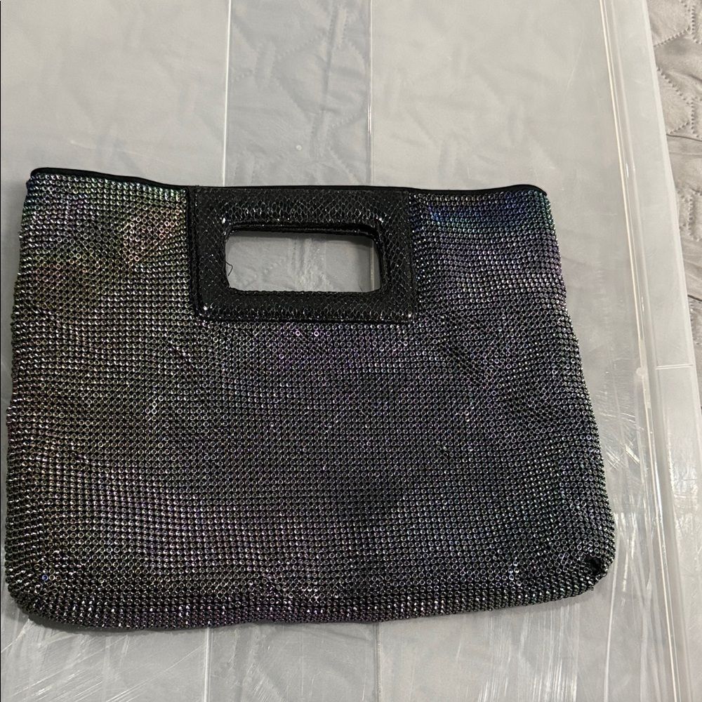 BCBG MAXAZRIA Elegant Black Mesh Women's Bag - Picture 2 of 6